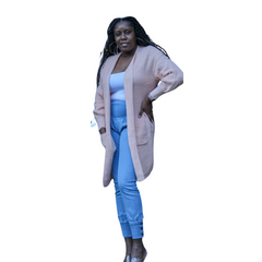 Blush Pearl Cardigan Sweater Duster
