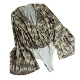 Tie Dye Leopard Print Bodysuit