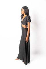 Allure Cutout Flare Leg Jumpsuit