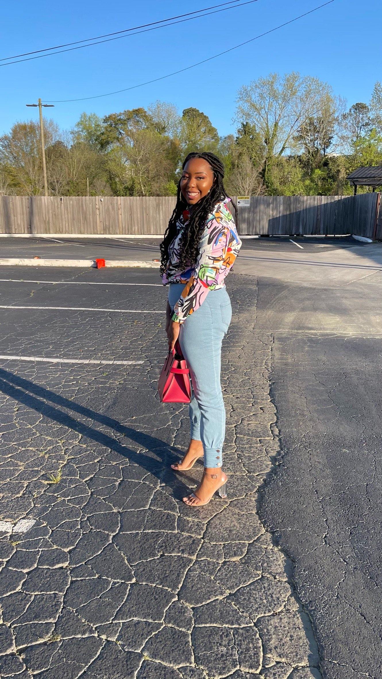 The Embellished Denim Jogger - styleMbellished