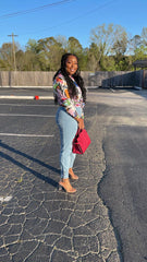 The Embellished Denim Jogger - styleMbellished