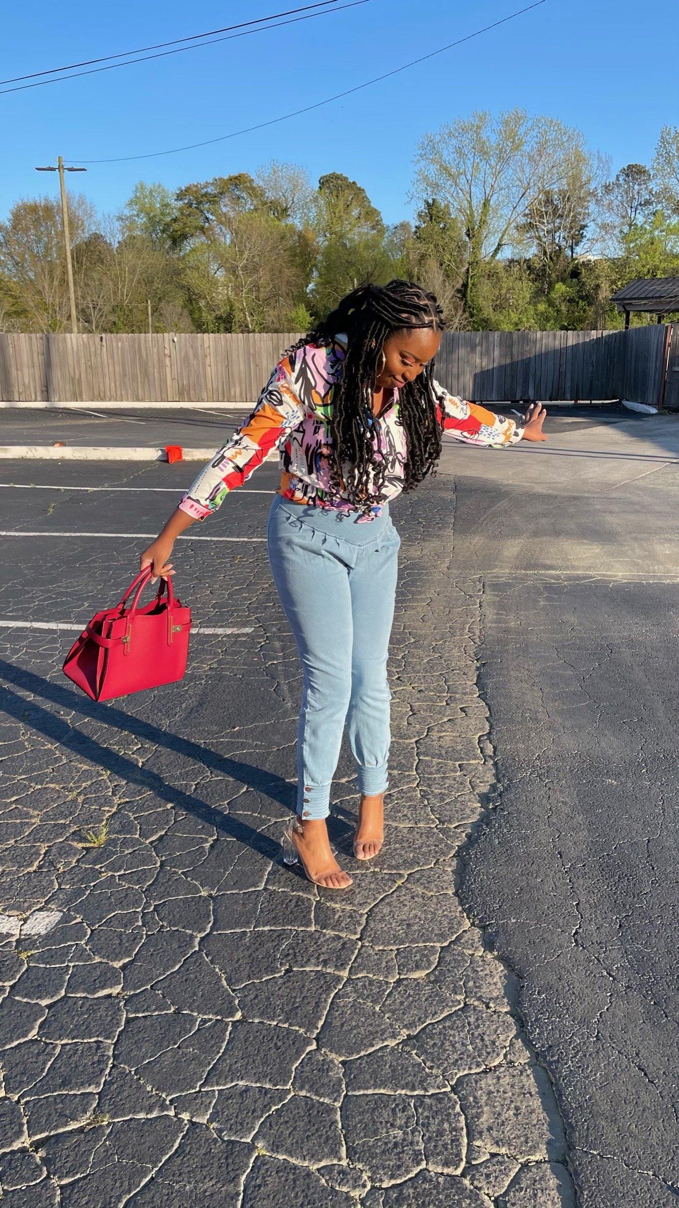 The Embellished Denim Jogger - styleMbellished