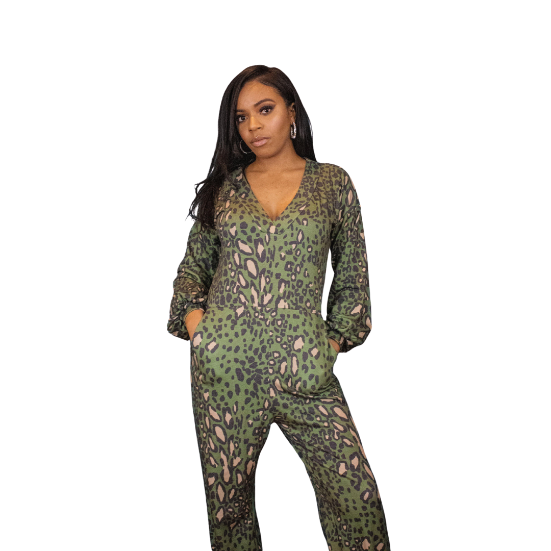 Twisted Camo Jumpsuit
