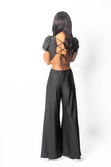 Allure Cutout Flare Leg Jumpsuit